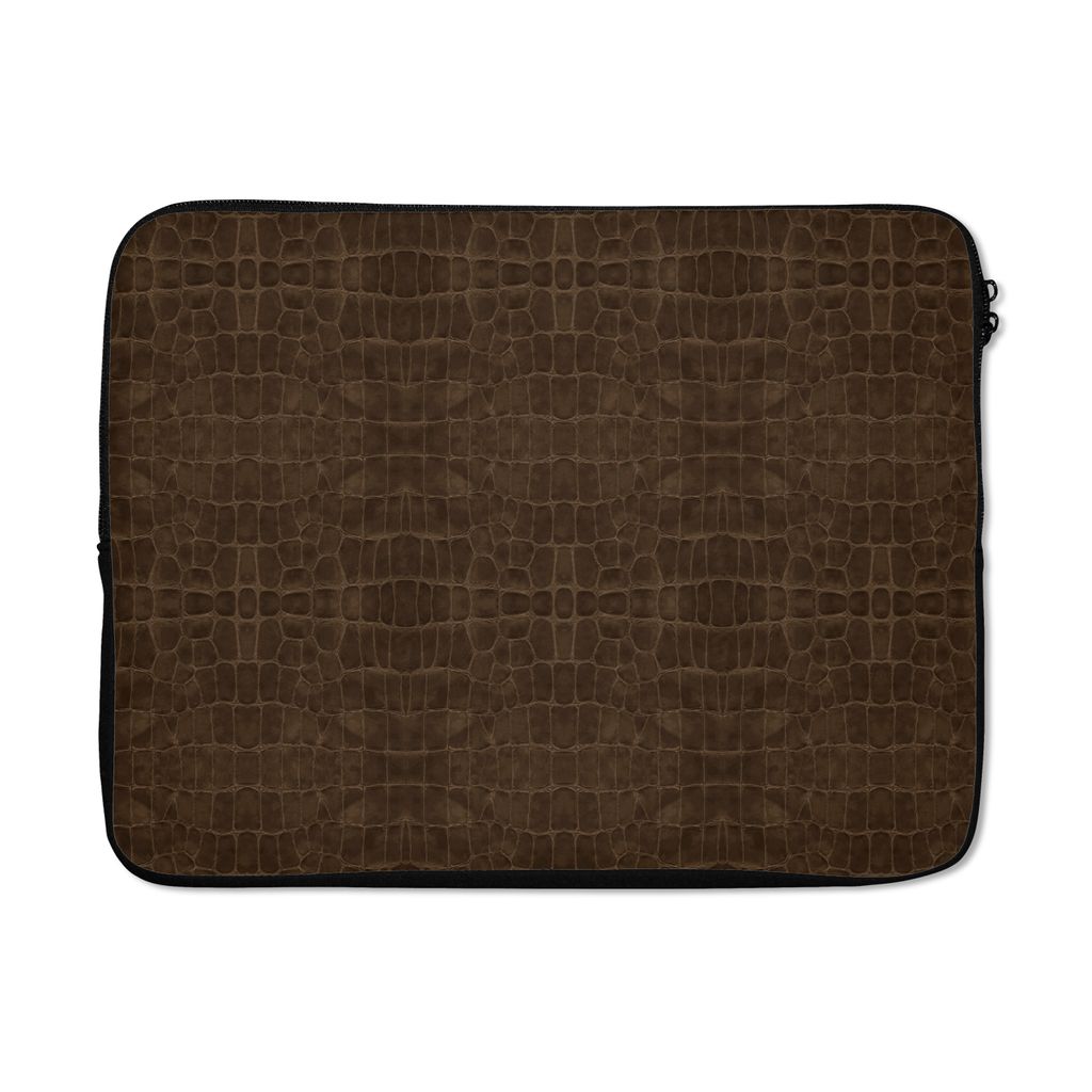 MuchoWow Laptop Hülle 15 Zoll Leder - Textur - Tierhaut Laptoptasche - Laptoptasche - Sleeve - Rundum-Schutz