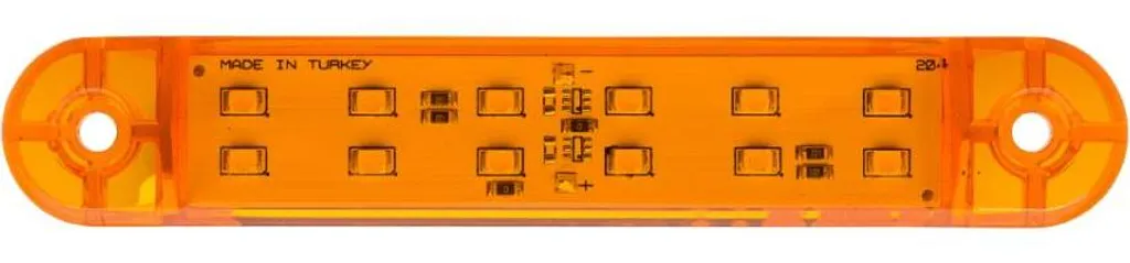 Kit Luce Laterale LED 12-24V Giallo 130mm | Stock per Flotte