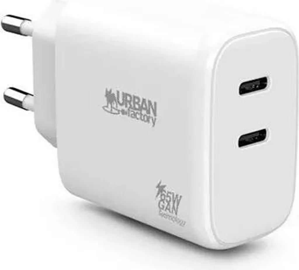 Chargeur Ordinateur Portable Urban Factory PGC65UF Blanc usage Bureau