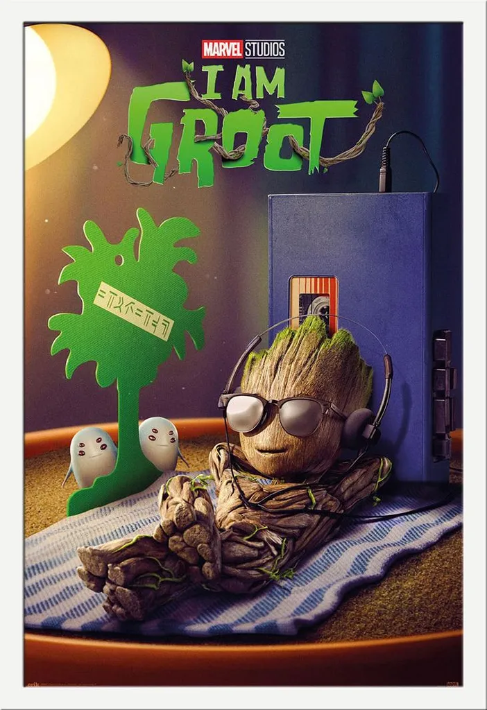 Set Poster Groot 61x91,5 + Cornice Shinsuke Maxi MDF Bianco