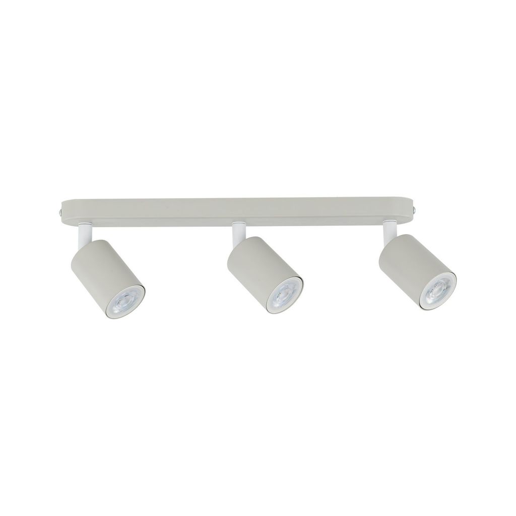 Kinderlampe Metall GU10 verstellbar Beige 3-flammig länglich Kinderzimmerleuchte