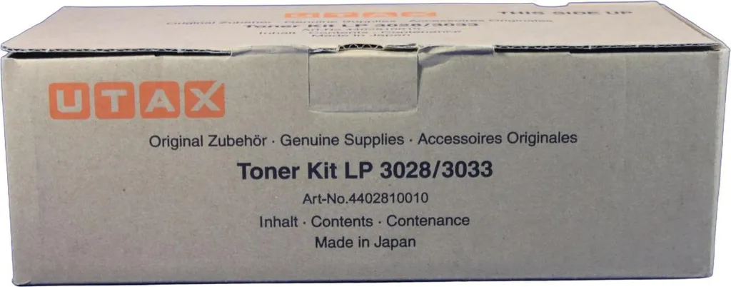 Toner UTAX Noir 4402810010 Laser Pro - Fini les Impressions Floues 4402810010