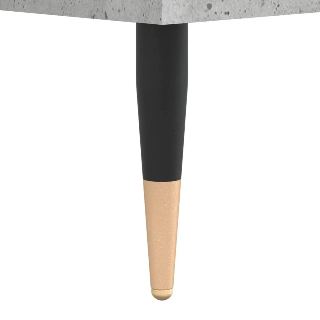 The Living Store Mobile TV grigio cemento 100x34,5x44,5 cm Materiale in legno - 9
