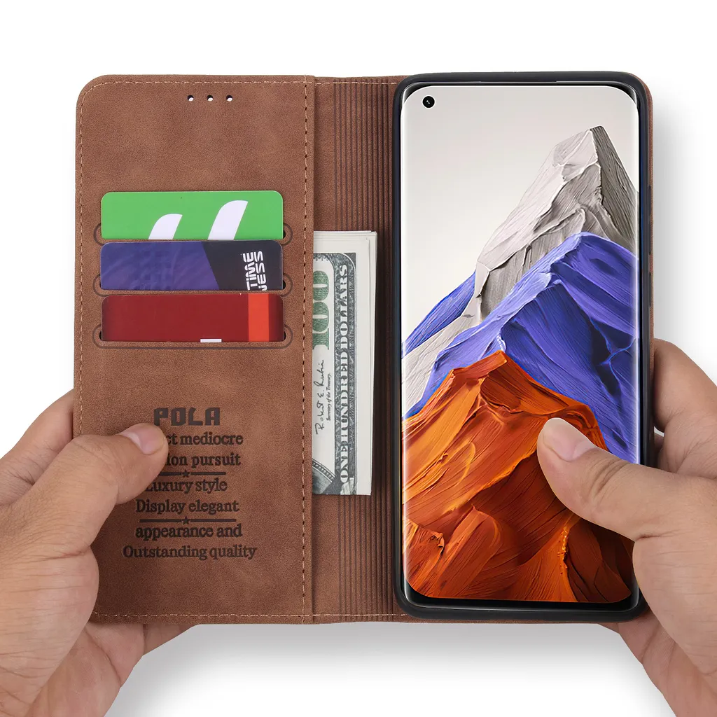 Suncase Borsa IN Vero Cuoio Custodia IN Pelle Slim-Edition per Xiaomi Redmi Nota 7 (Con Rückzugsfunktion E Chiusura Magnetica) Nero