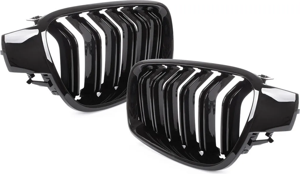 Grille de Calandre Doppelsteg Noir Brillant pour BMW Série 3 F30 F31