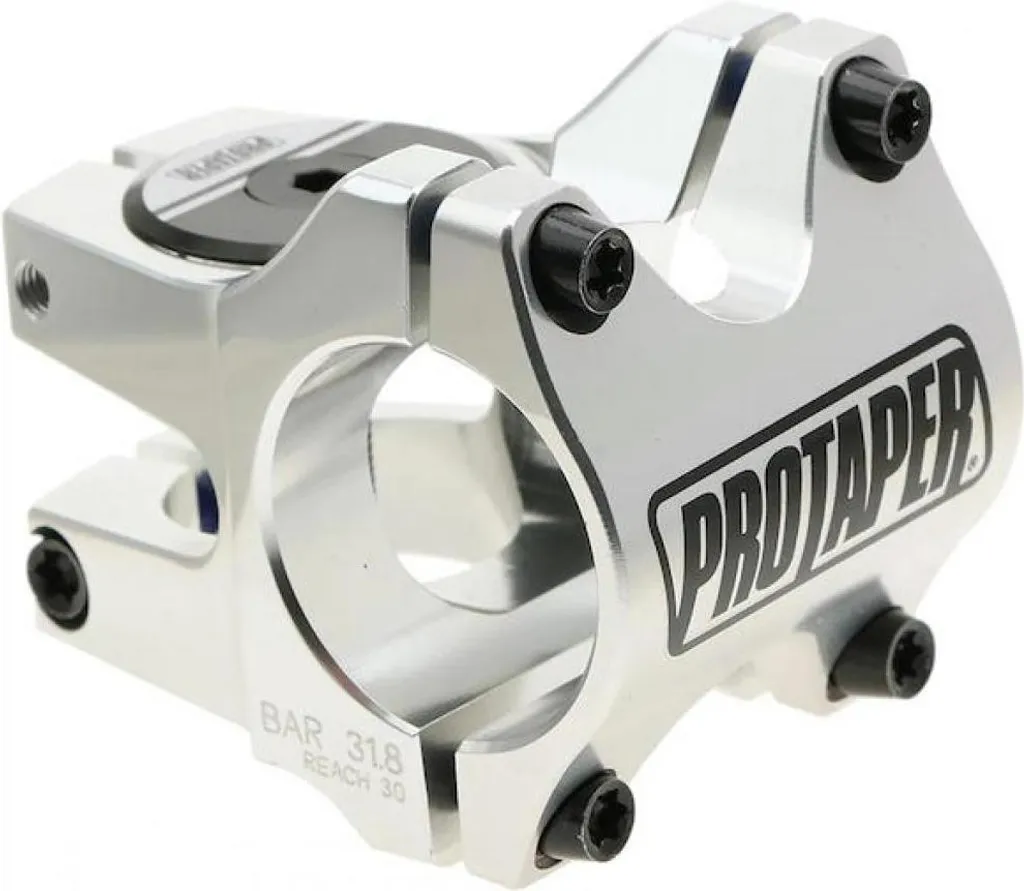 Potence rigide 31.8mm argent poli Protaper Team pour le All-Mountain