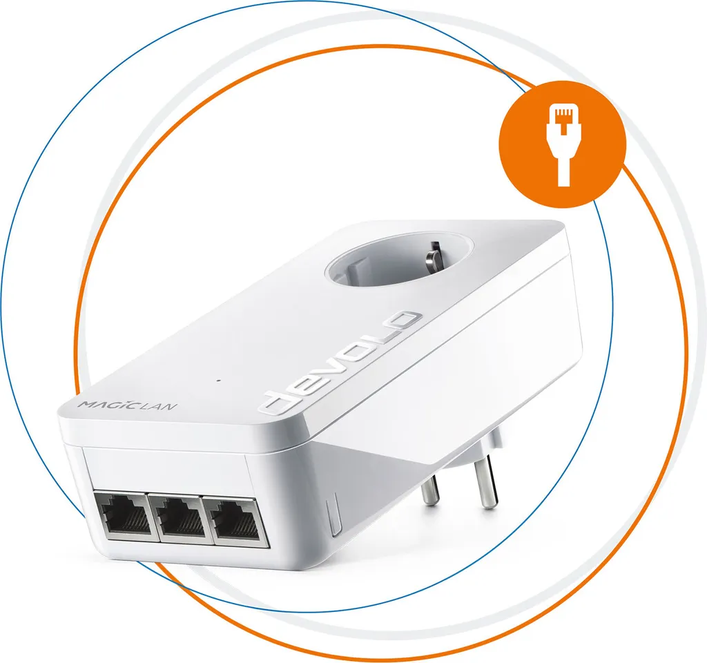 Acquista devolo Magic 2 LAN triplo bianco - Powerline 2400 Mbps G.hn