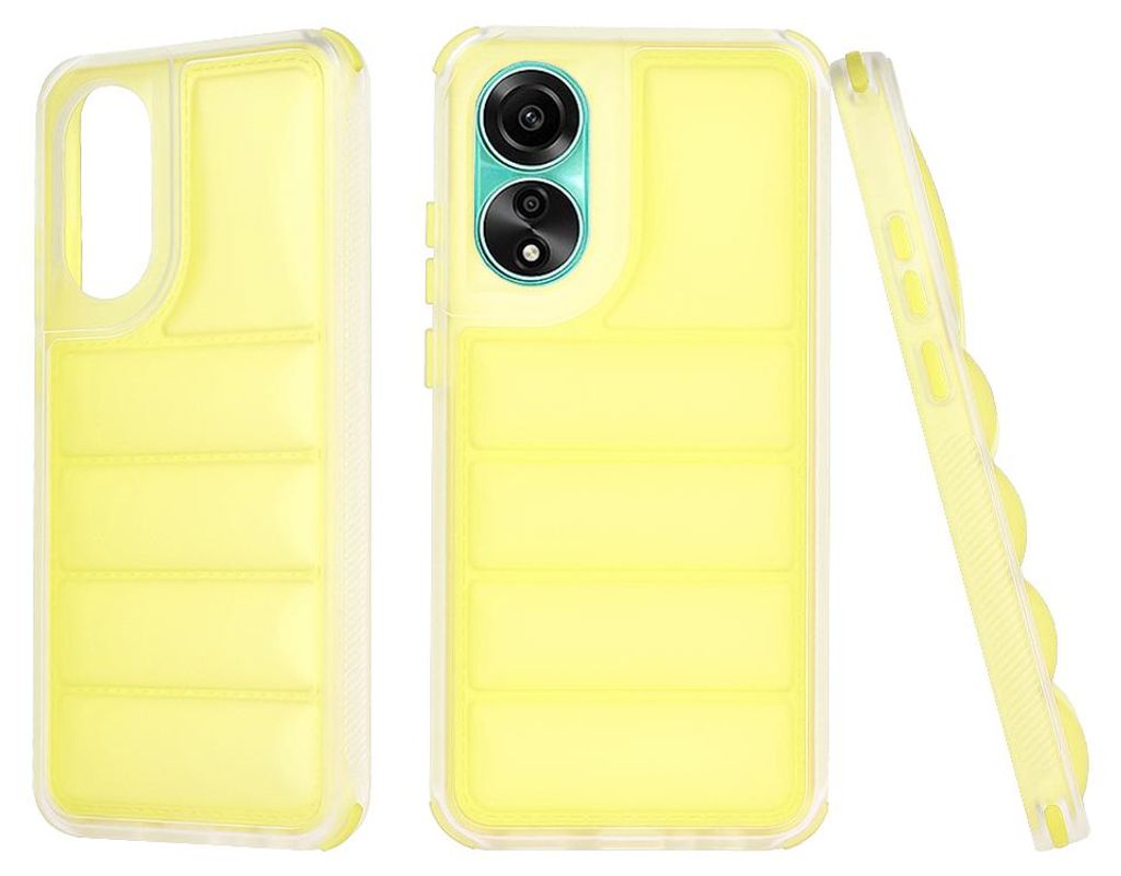 Techsuit Wave Shield Back Cover Hülle für Oppo A78 - Gelb