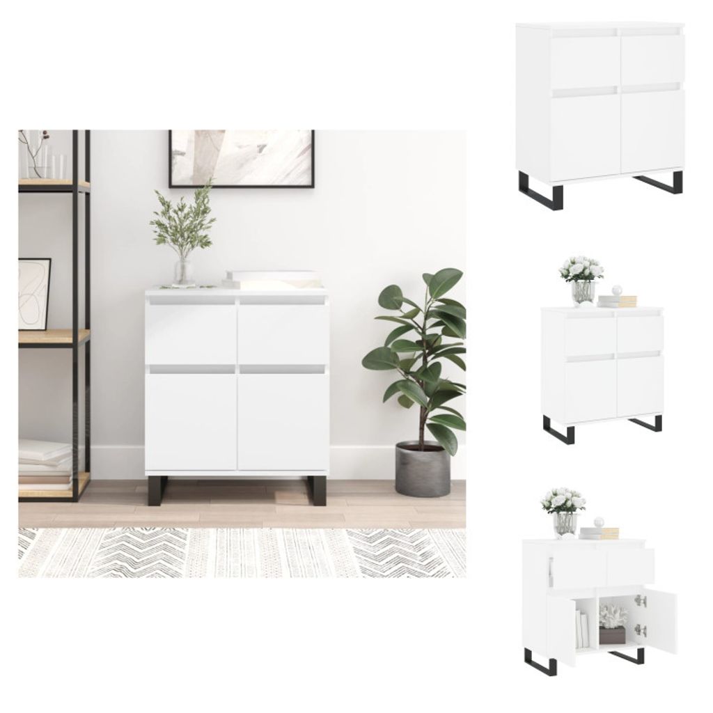 vidaXL Sideboard Weiß 60x35x70 cm Holzwerkstoff - Sideboards
