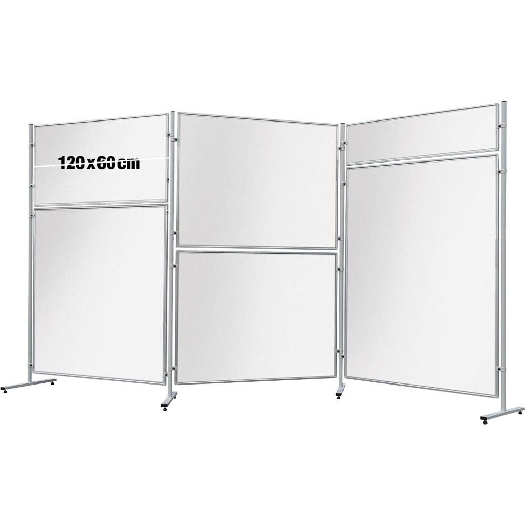 FRANKEN Trennwand ECO, doppelseitig EL-UTS60 weiß 120,0 x 60,0 cm