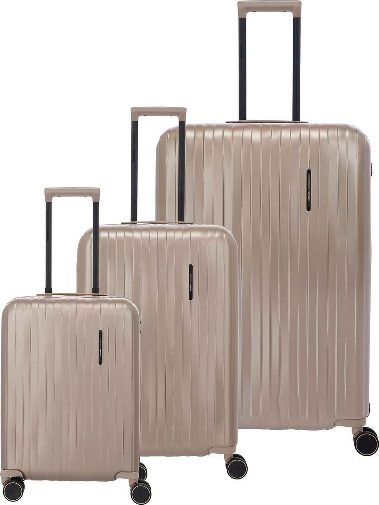 Travelite Barbara Novelty 4 Rollen Kofferset 3-teilig mit Dehnfalte
