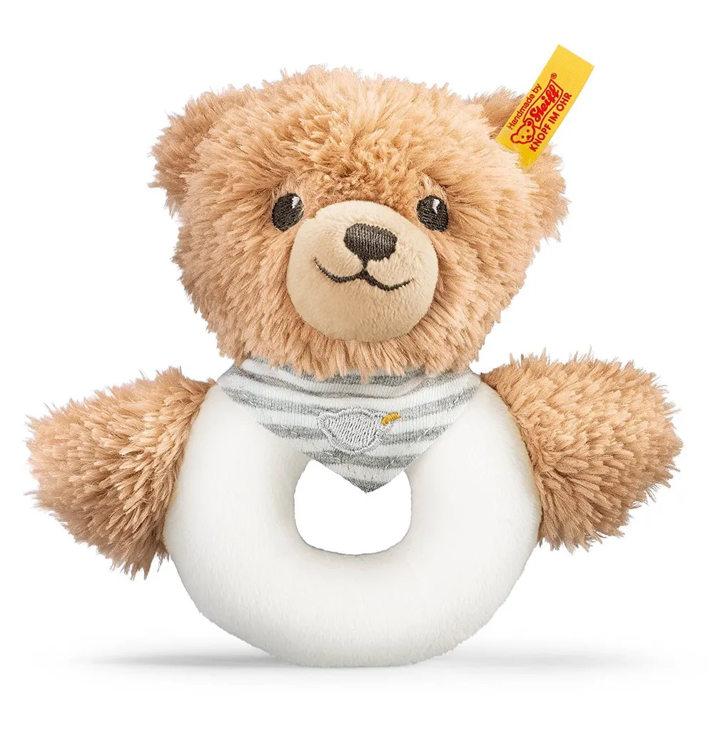 Ourson en peluche Steiff pour sodo dodo bébé - Mini doudou gris 12cm