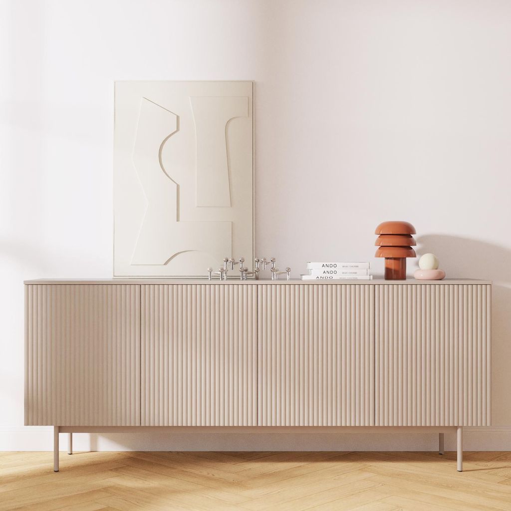 BEAUTYSOFA | Kommode SOFT 200 cm Kaschmir, Wohnzimmer Produktbild 