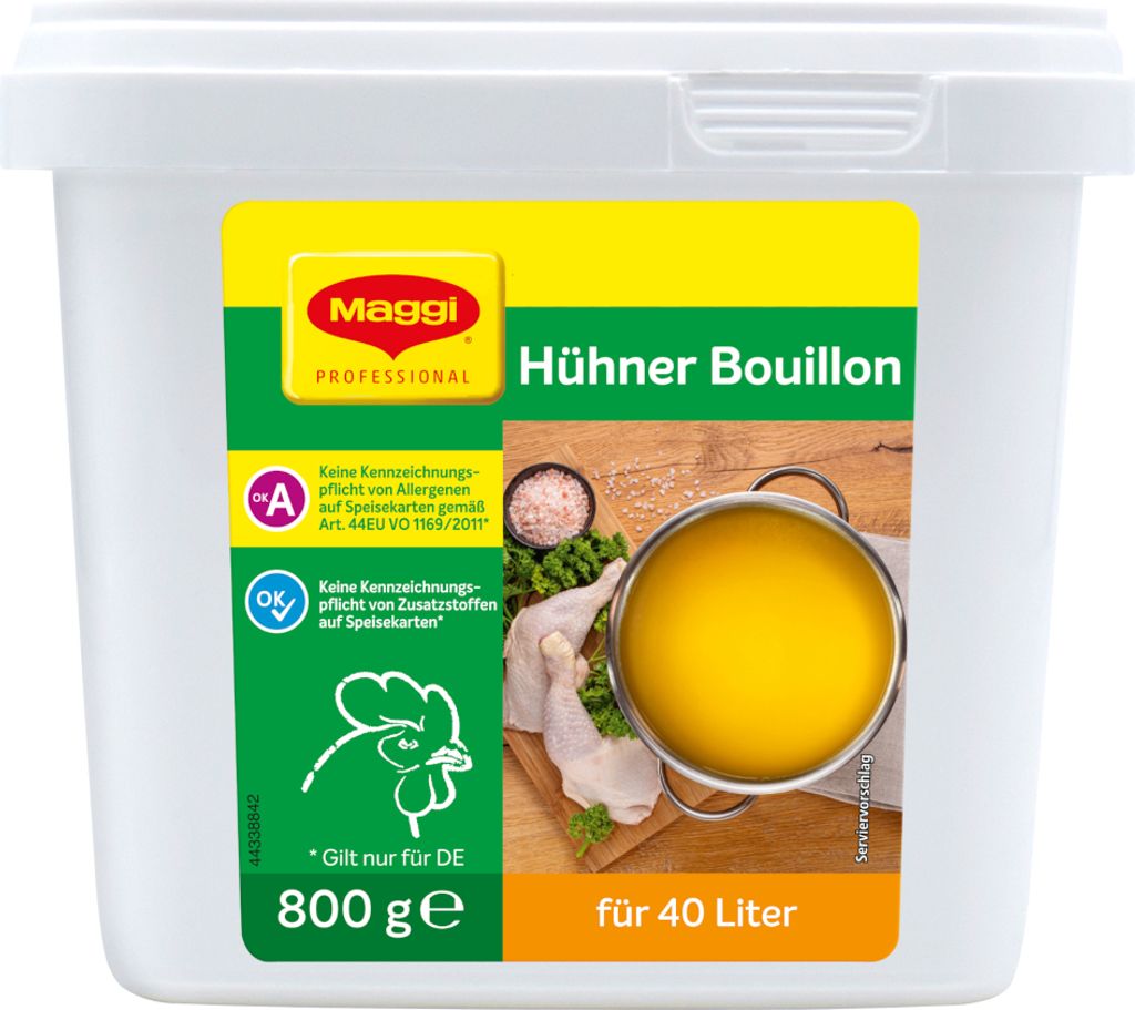 Maggi Hühner Bouillon ohne kennzeichnungspflichtige Allergene 800g