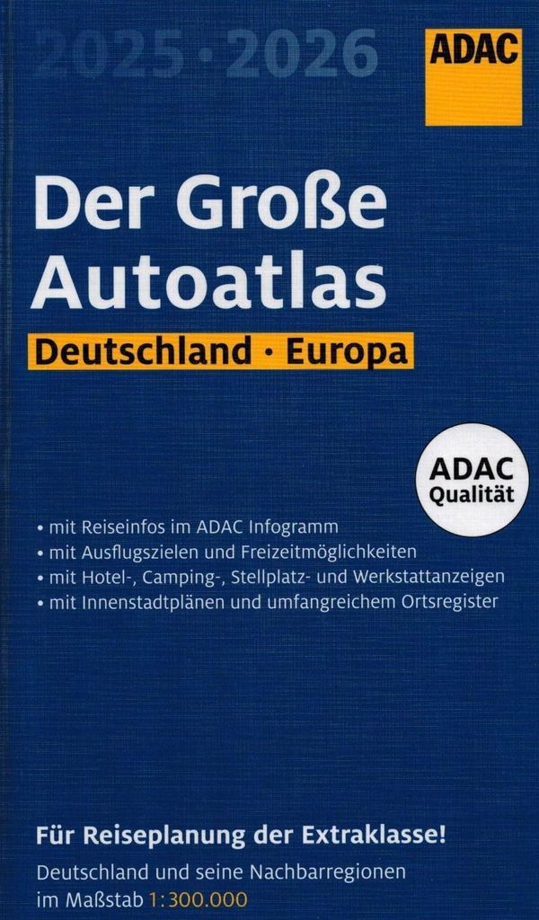 ADAC Der Große Autoatlas 2025/2026 Germania e regioni Immagine del prodotto 