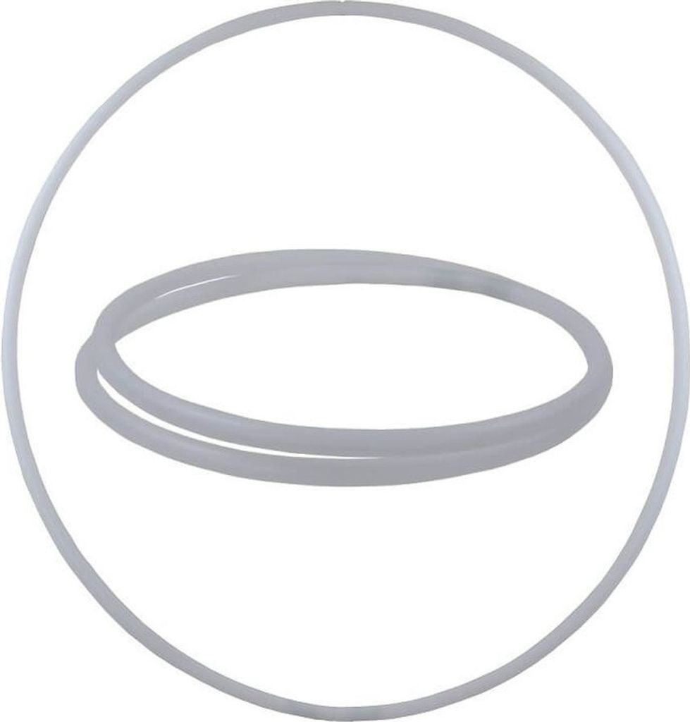 Faltbarer Hula Hoop, HDPE-20mm, Weiss (milchig), Ø90 cm