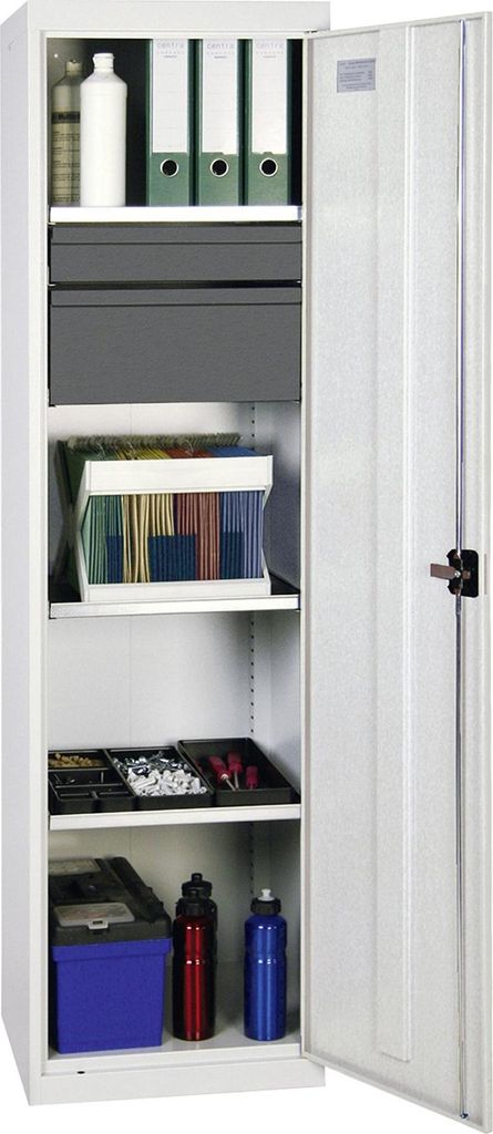 Stumpf Werkzeug- und Materialschrank Serie 3000 lichtgrau + 1 Schublade 100 mm + 1 Schublade 200 mm + 3 Auszugsböden - 3005707