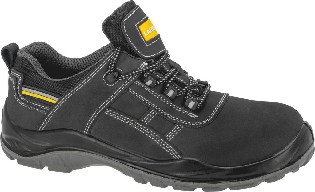 Schwarz-Gelbe Nubuk-Schuhe, S3 Src, "40", Ce, Lahti