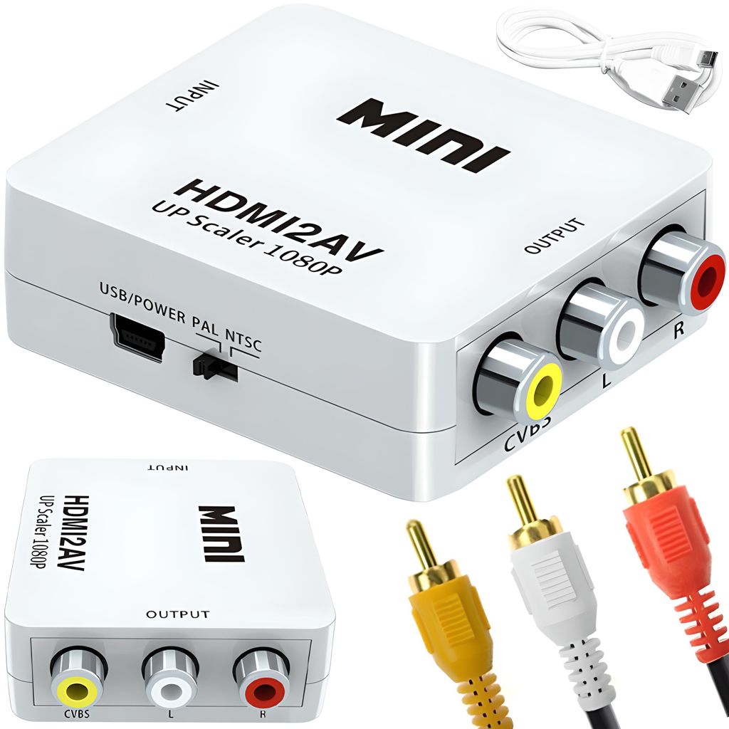 AV zu HDMI Adapter Konverter Full HD 1080P Video Audio TV 3 Produktbild 