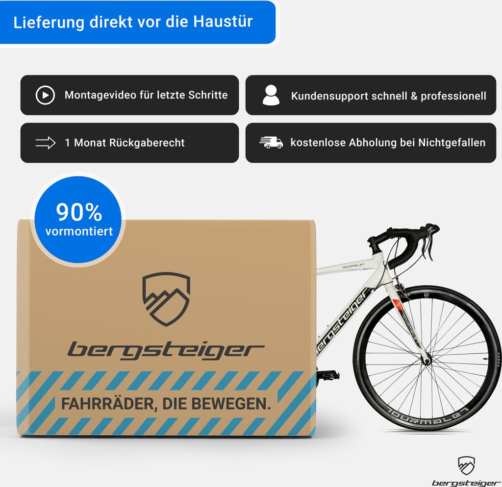 Bergsteiger Tourmalet 28 Zoll Rennrad, Aluminium Gravelbike Produktbild 7