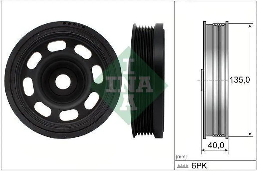 Poulie de Vilebrequin pour Moteur VW 1.5 Tsi - Pièce OE Haute Qualité