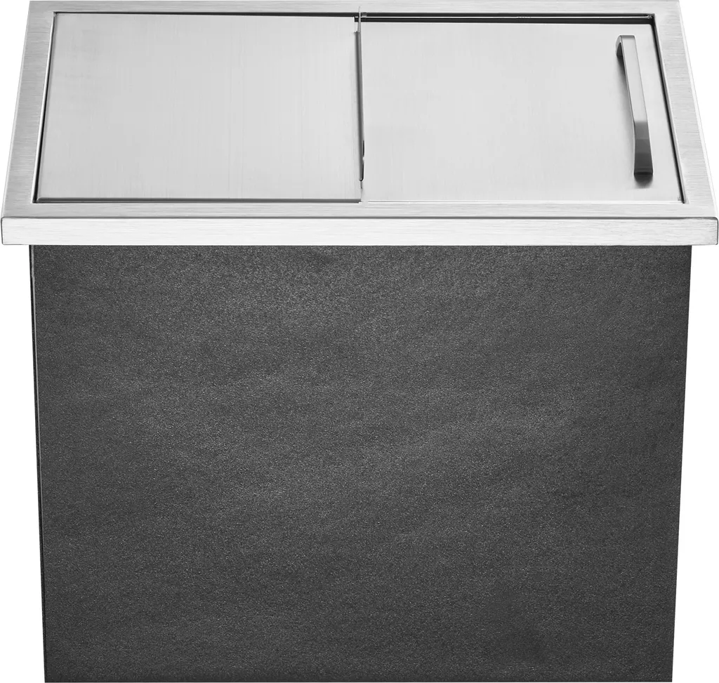 SucceBuy Bac à Glaçons Drop-in 18x12 Pouces en Acier Inox 38,7L