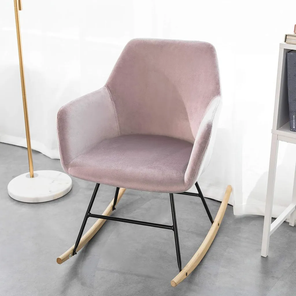 Fauteuil relax ergonomique rose contre le mal de dos structure robuste