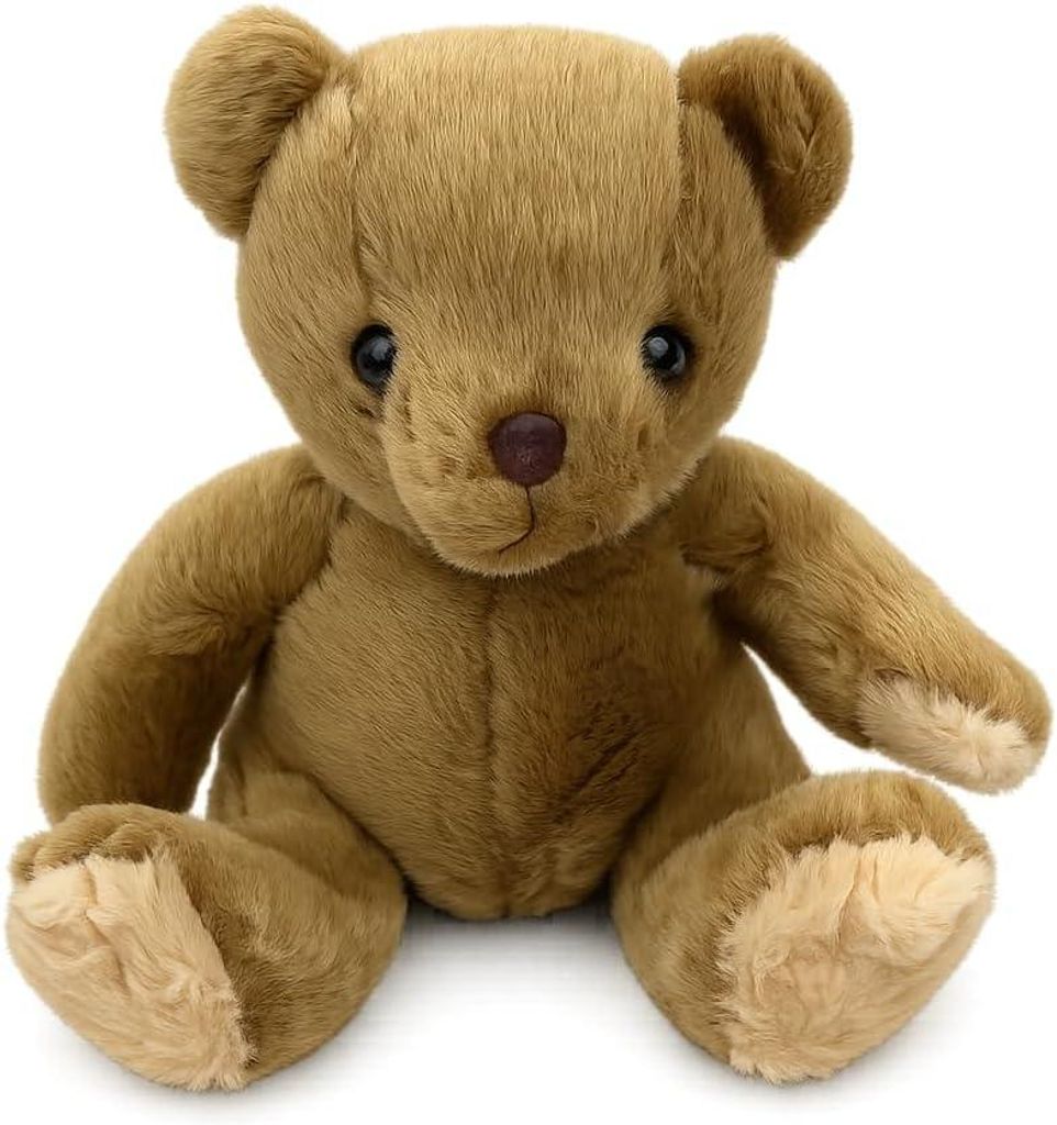 Klassischer Teddybär 25 cm Kuscheltier Plüschtier Stofftier Weicher Teddy Geschenk für Kinder und Sammler