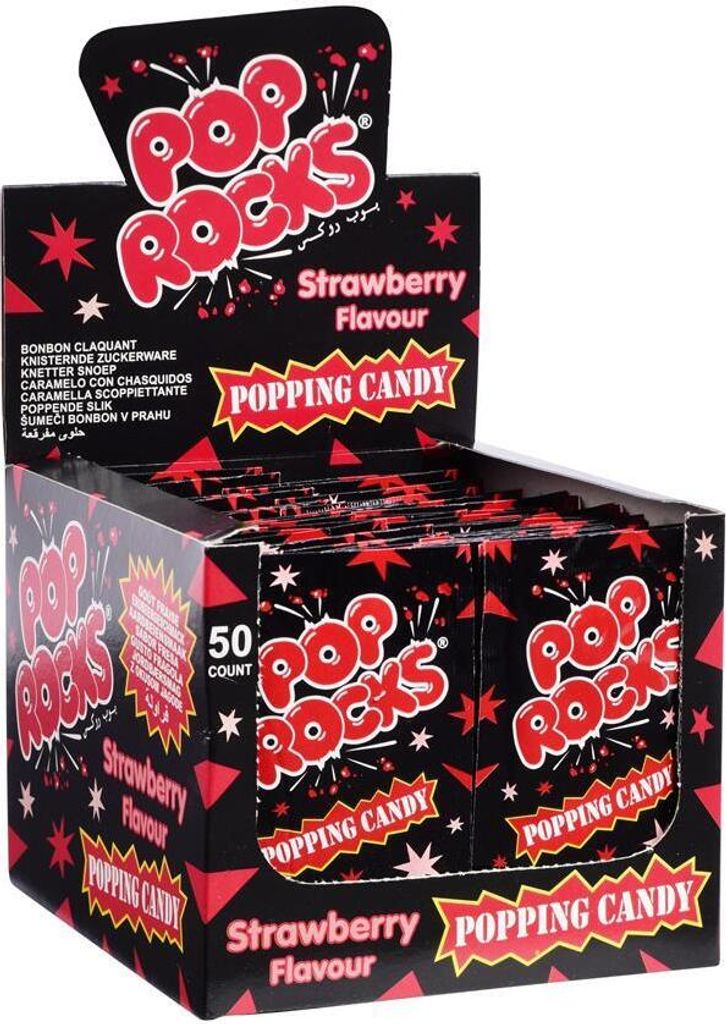Pop Rocks® strawberry 50 stk. im Displaykarton Produktbild 