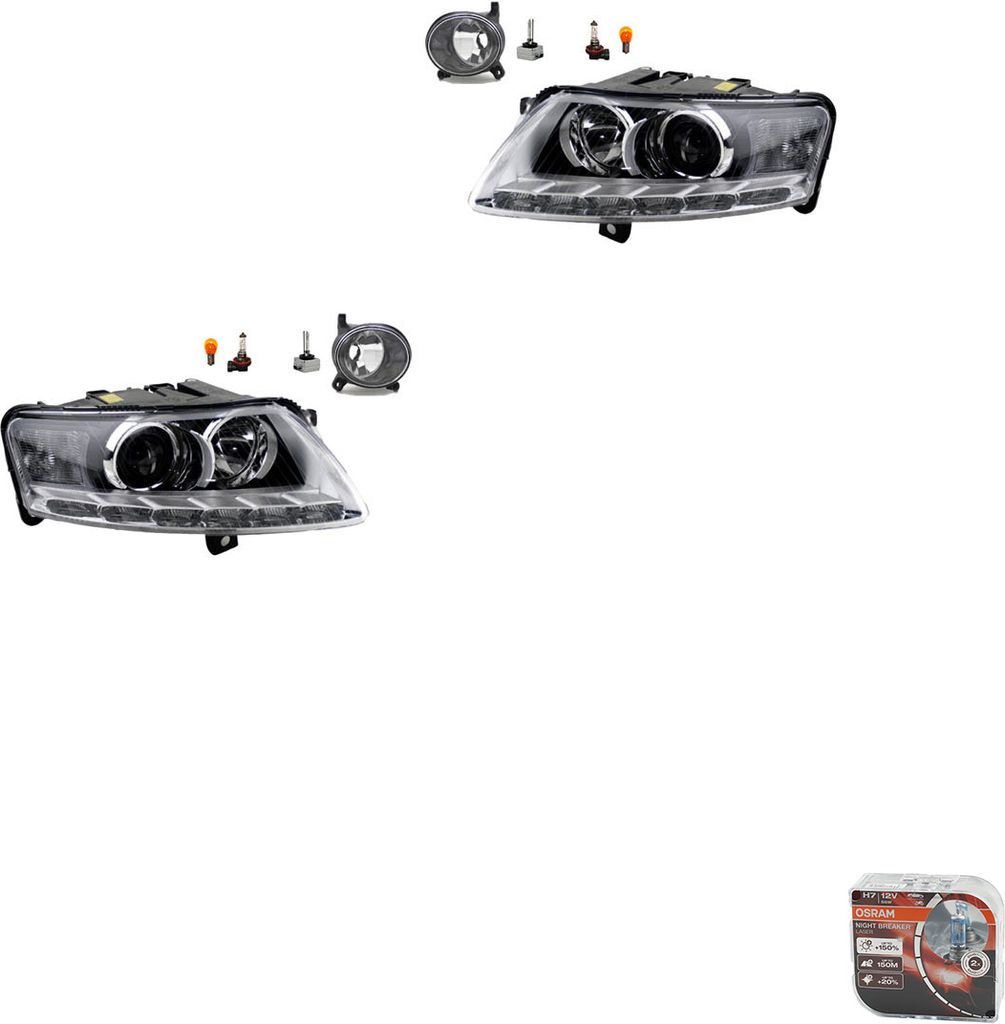 Johns, Scheinwerfer Satz Osram Xenarc Night Breaker Laser passend für Audi A6 4F 4F0941029CP 4F0941029BP 4F0941029EP 4F0941029FD 4F0941030CP 4F094103