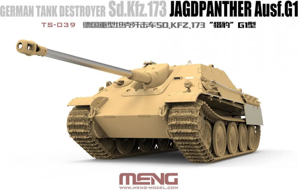 Sd.Kfz.173 Jagdpanther G1 1:35 avec Canon 8.8cm et Détails Fin