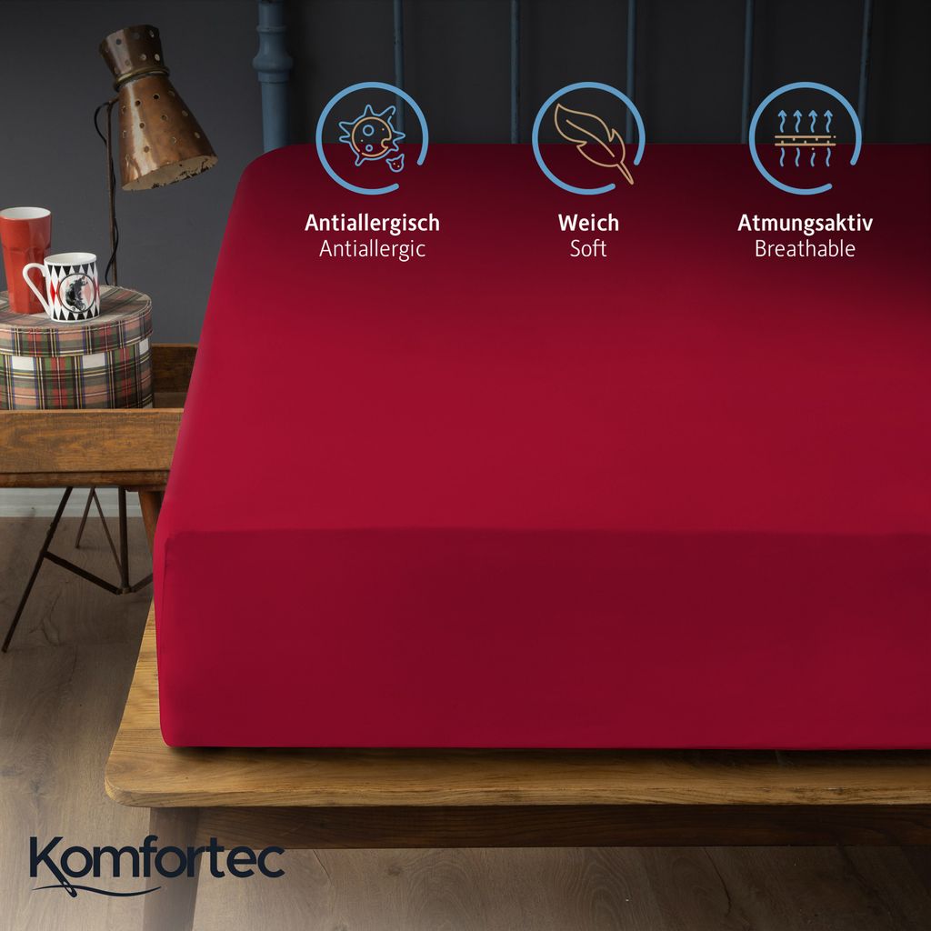 Komfortec Spannbettlaken 140x200 cm, Bettlaken Produktbild 3