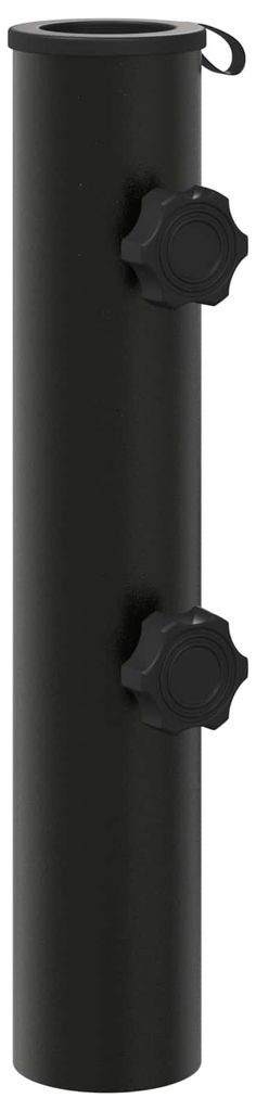 vidaXL Pied de parasol en fer noir, 0,6 kg, pour mâts de 40 Image du produit 