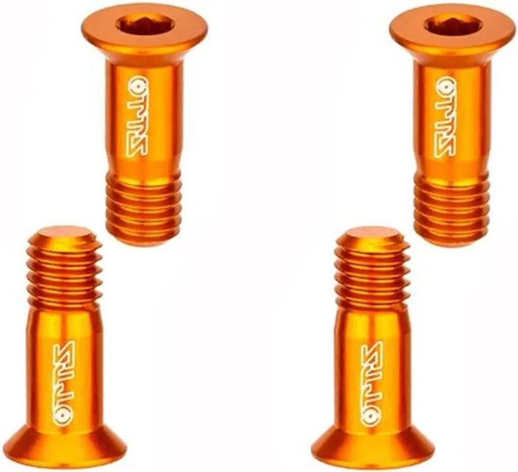 Kit boulon dérailleur arrière VTT orange titane pour réparation de vélo
