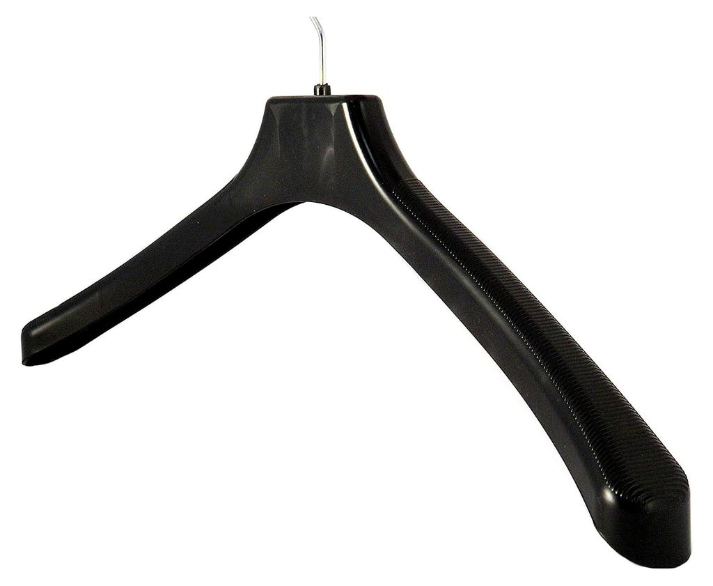 Kleiderbügel für Jacken, Mantelbügel, 45 cm, schwarz, W45b, NEU, 80 Stück