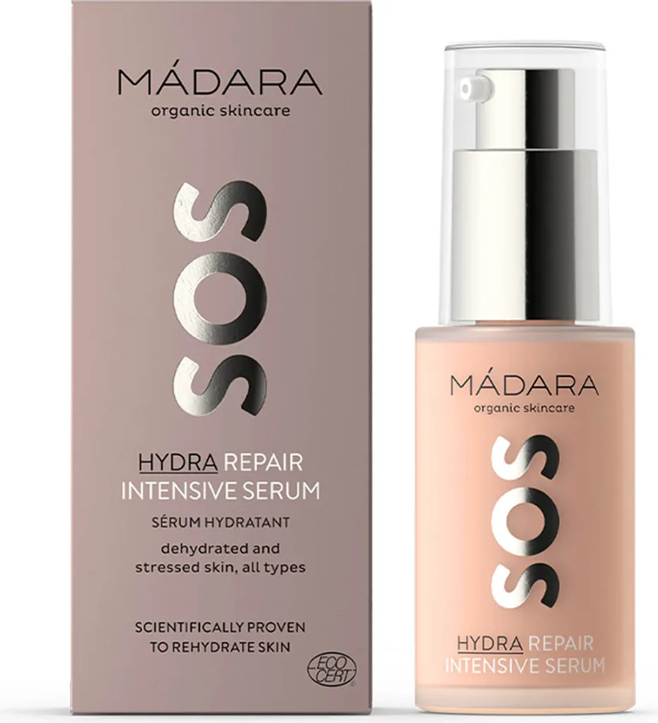 Sérum Mádara SOS Hydra 30ml - Solution Peau Sèche et Ridules de Déshydratation - 8