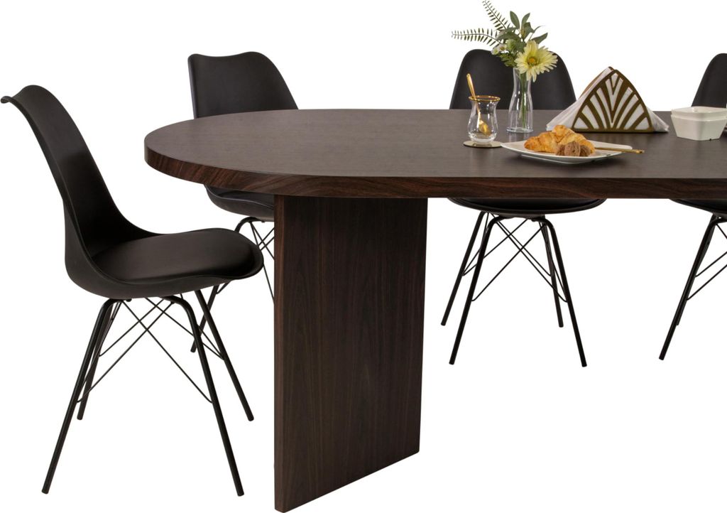 Esszimmertisch Ovi | 204 x 90 cm | Holz Nussbaum-Optik | Produktbild 