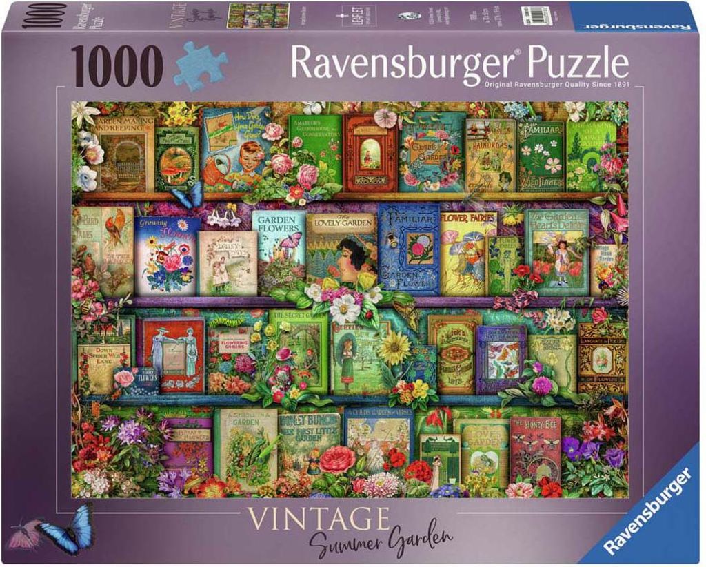 RAVENSBURGER Puzzle Kniž ní klasika: Letní zahrada 1000 dílků