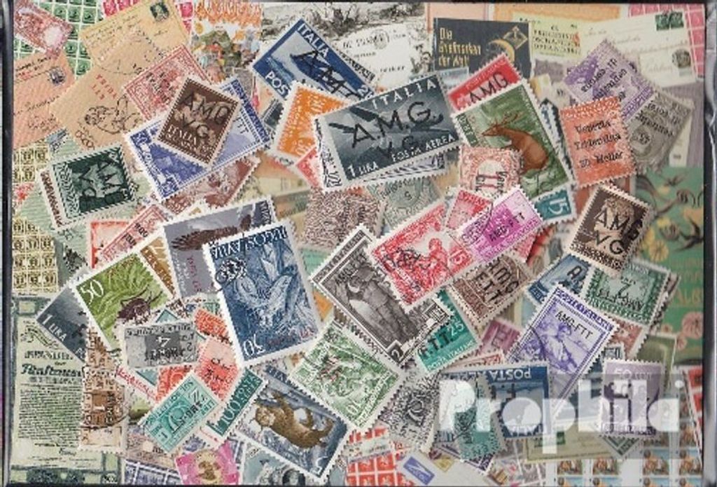 Briefmarken Triest 100 verschiedene Marken