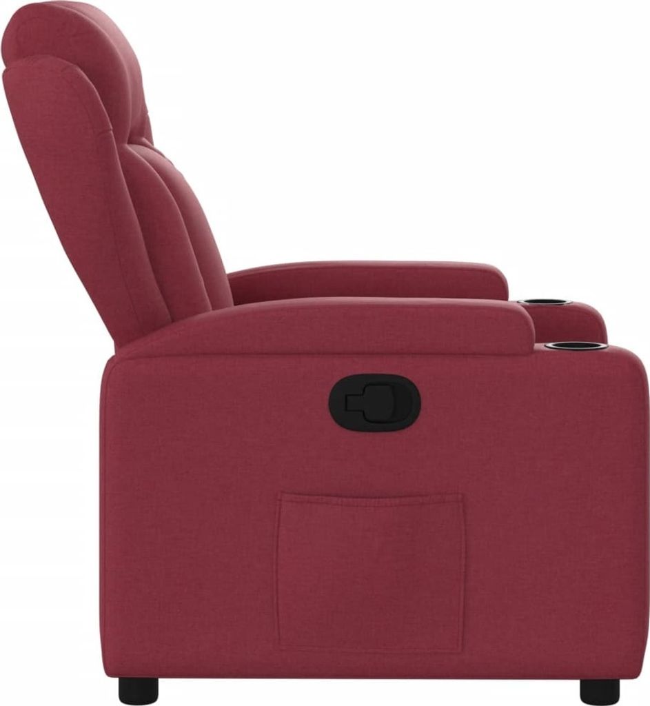 relaxační křeslo vidaXL Vínově červená tkanina Obrázek produktu 1