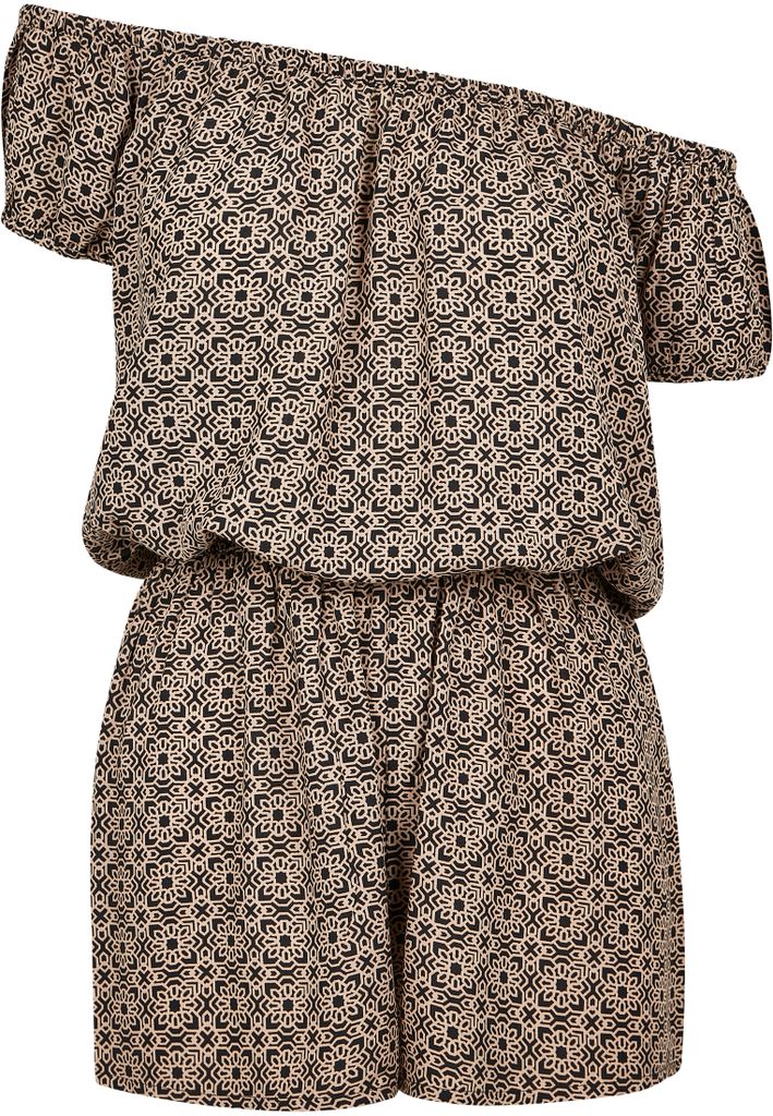 Urban Classics Ladies - Off Shoulder Short Jumpsuit - L