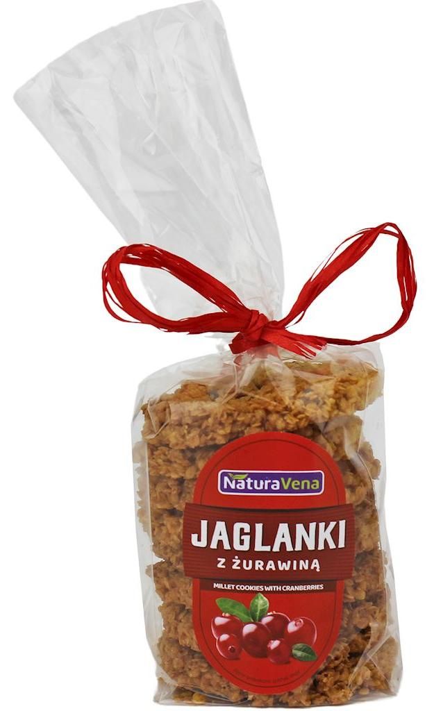 CIASTKA JAGLANKI Z ŻURAWINĄ 175 g - NATURAVENA