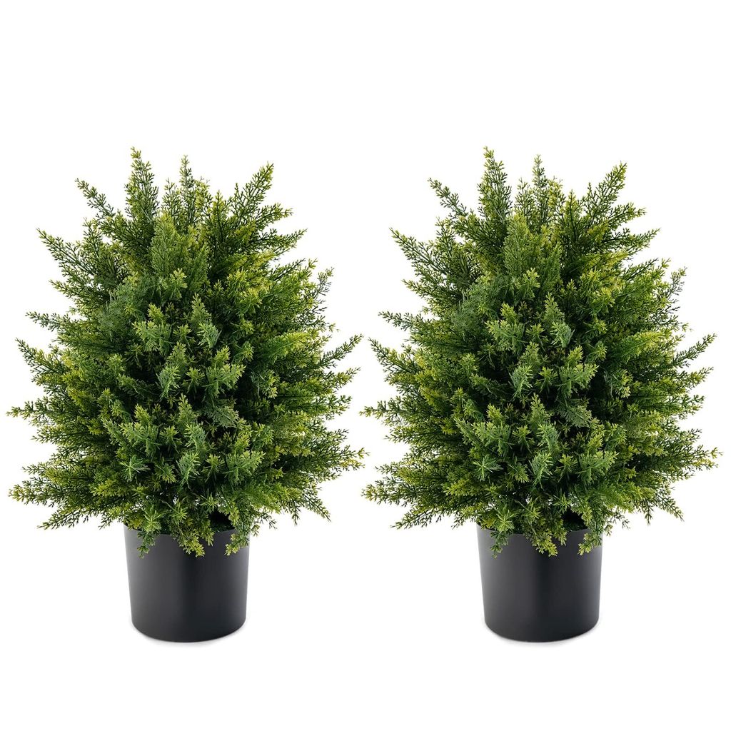 Sztuczna roślina cyprys 2 szt, sztuczny cedr 54 cm, Zdjęcie produktu 