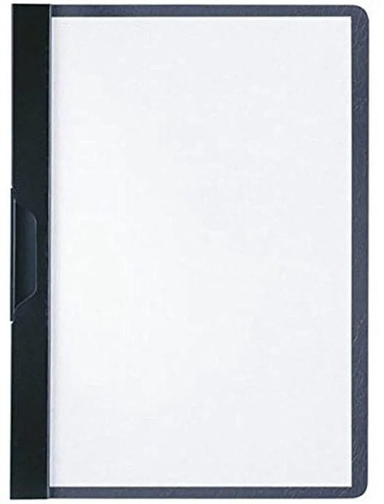 Pochette à pince Duraclip A5 pour 30 feuilles noire en lot de 25 pièces