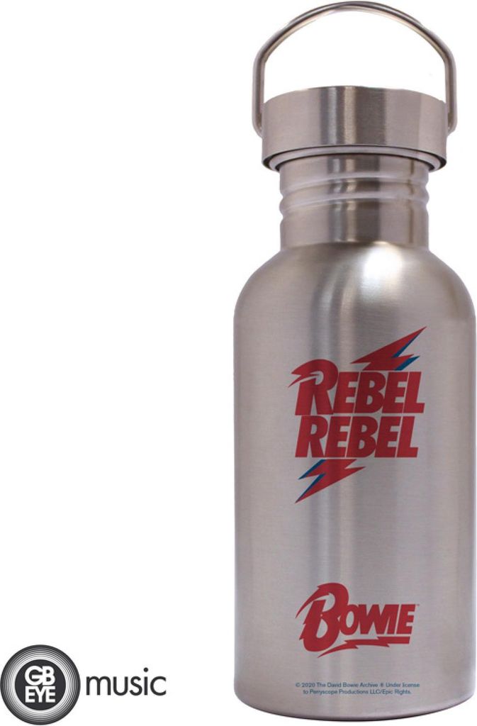 DAVID BOWIE - Canteen Steel Bottle - Rebel