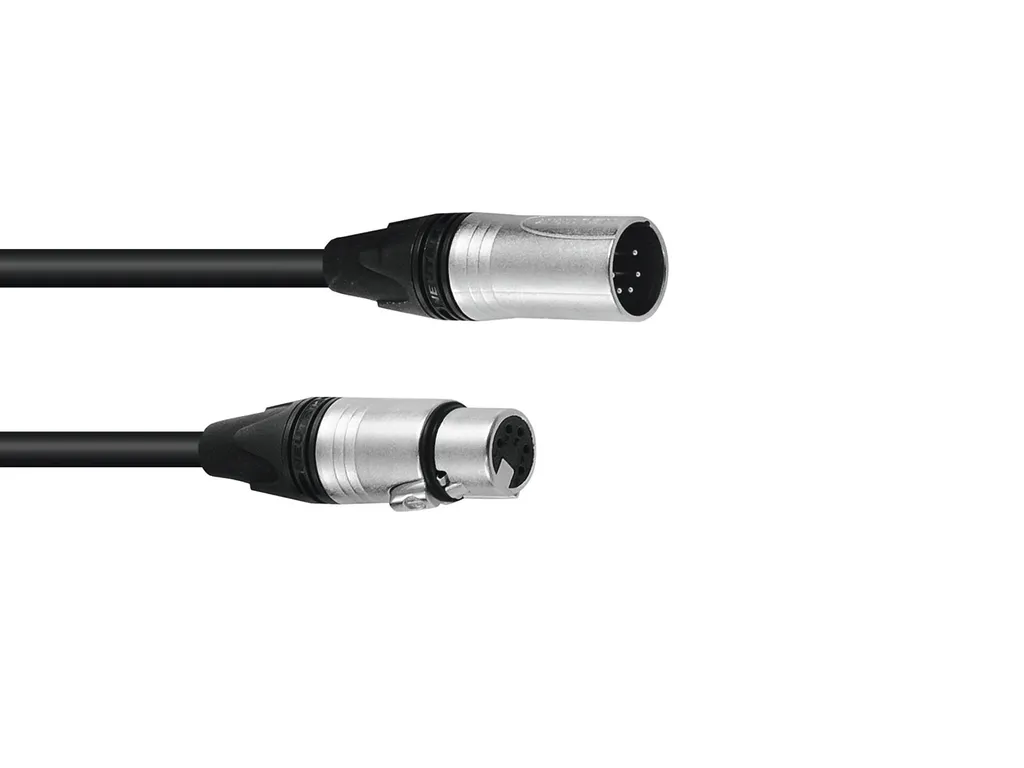 Cordon DMX professionnel XLR 5 broches mâle femelle 0,5m pour éclairage