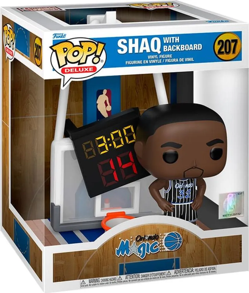 Figurine Shaq O'Neal Orlando Magic Deluxe : Panneau et Détails Réels