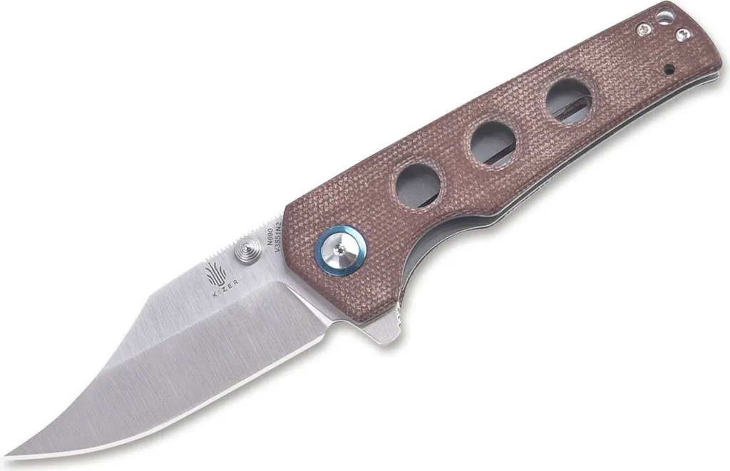 Couteau Junges Micarta Marron : Lame fixe robuste et manche ergonomique