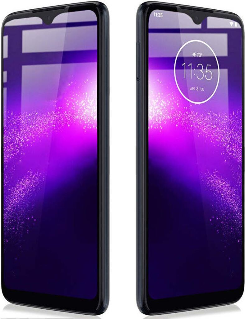 Gehärtetes Glas Bizon Glass Edge für Moto G8 Play, Schwarz