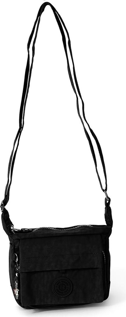 Bag Street Nylon Tasche Damen Handtasche Abendtasche schwarz 17x15x7 D2OTJ232S